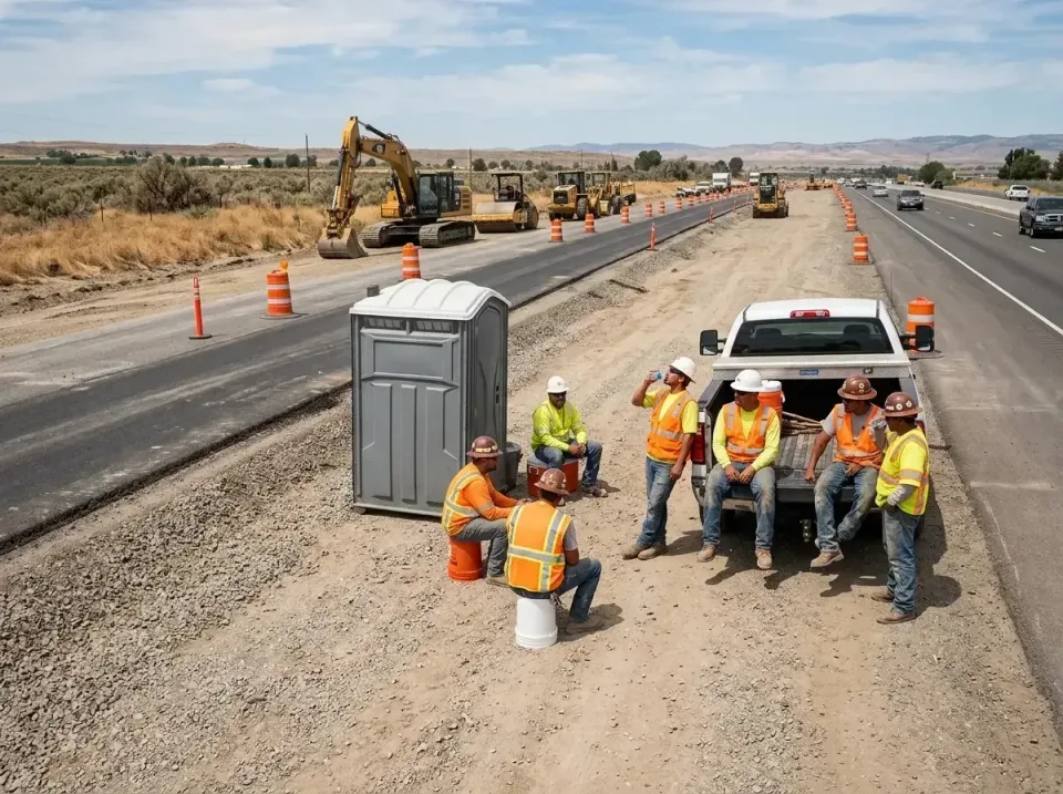 highway-road-construction-crew-007 — frequently asked questions, Porta Potty and Restroom Rentals in Silver Lakes, CA